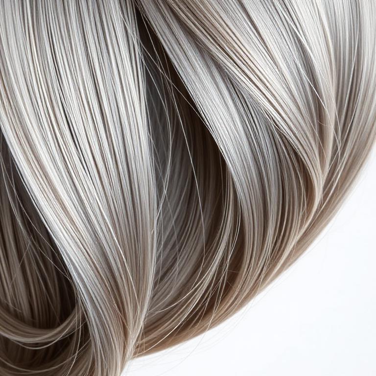 Gray Blending Luxury hair colour reference — Gray woven in — not covered up — for a modern, elegant blend.